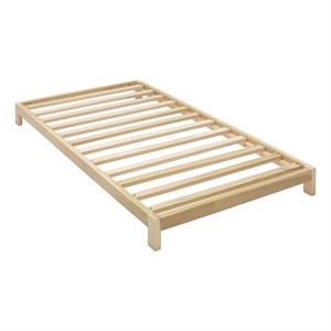 American Furniture Transitional Solid Wood Twin Size Platform Bed in Brown