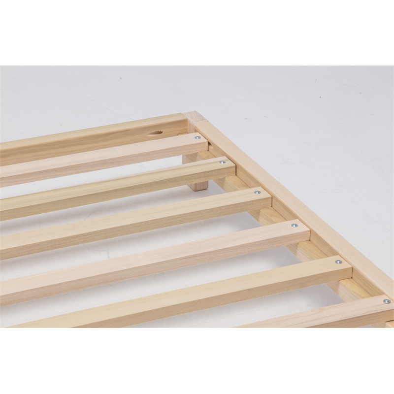 American Furniture Transitional Solid Wood Full Size Platform Bed in Brown