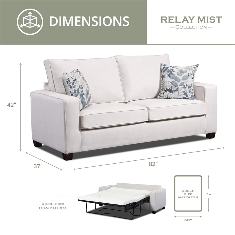 American Furniture Classics Relay Mist 4-Piece Set with Sleeper
