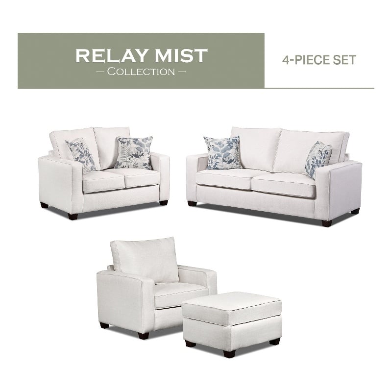 American Furniture Classics Relay Mist 4-Piece Set with Sleeper