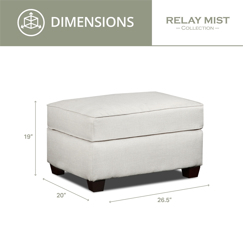 American Furniture Classics Relay Mist Ottoman