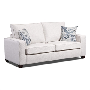 American Furniture Classics Relay Mist Sofa with Two Throw Pillows