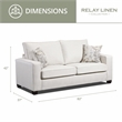 American Furniture Classics Model 3220-21K Relay Linen 4-Piece Set