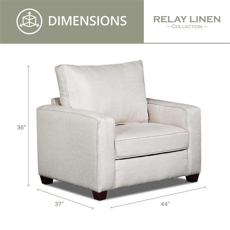 American Furniture Classics Relay Linen 4-Piece Set with Sleeper