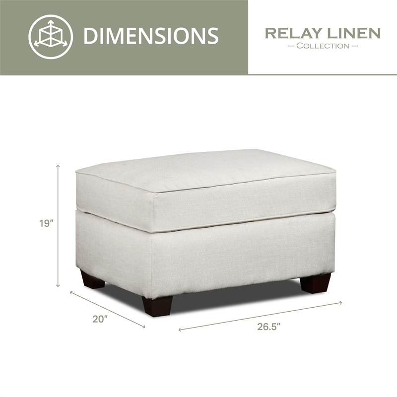 American Furniture Classics Relay Linen 4-Piece Set with Sleeper