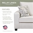 American Furniture Classics Relay Linen Ottoman
