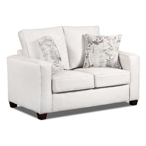 American Furniture Classics Relay Linen Loveseat with Two Throw Pillows