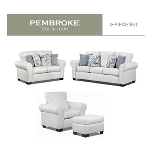 American Furniture Classics Pembroke 4-Piece Set with Sleeper Sofa