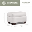 American Furniture Classics Pembroke Ottoman