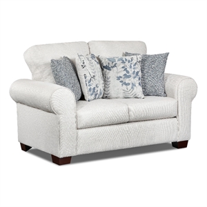American Furniture Classics Pembroke Loveseat with Four Throw Pillows