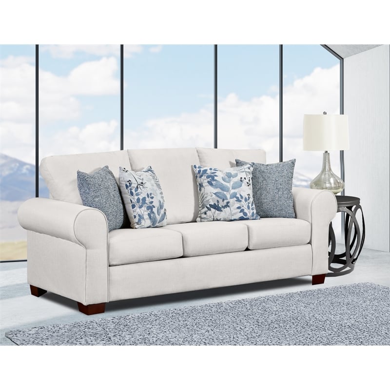American Furniture Classics Pembroke Sofa with Four Throw Pillows