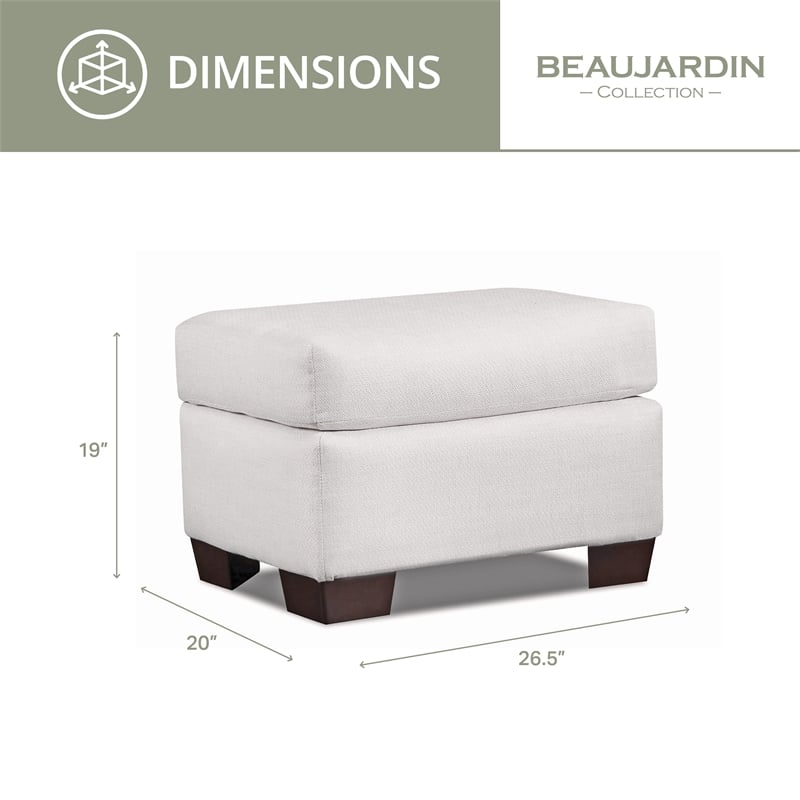 American Furniture Classics Beaujardin Ottoman