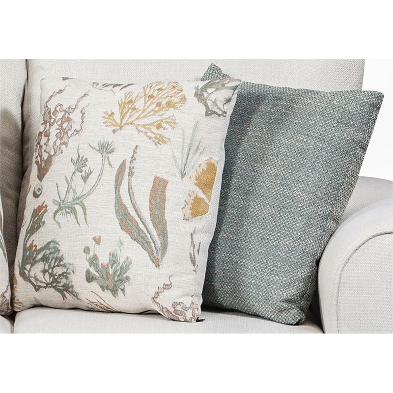 American Furniture Classics Beaujardin Loveseat with Four Throw Pillows