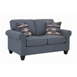 American Furniture Classics Eureka Rolled Arm Loveseat with Two Pillows