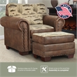 American Furniture Classics Angler's Cove Arm Chair with Matching Ottoman