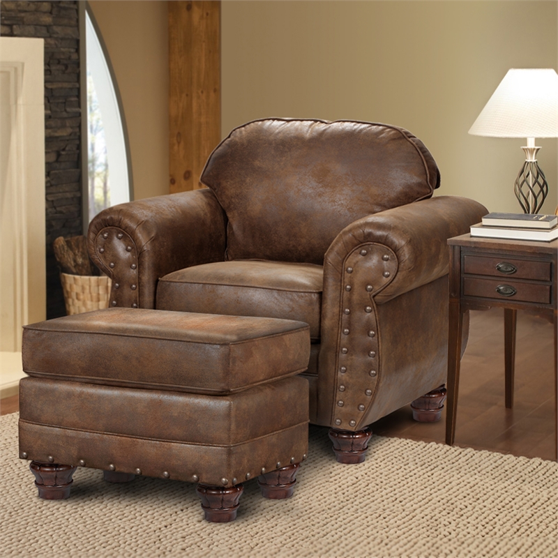 American Furniture Classics Sedona Arm Chair with Matching Ottoman