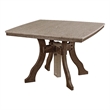 Dining Height Square Table in Weatherwood/Tudor