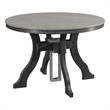 Dining Height Round Table in Light Grey/Black