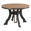 Dining Height Round Table in Cedar/Black