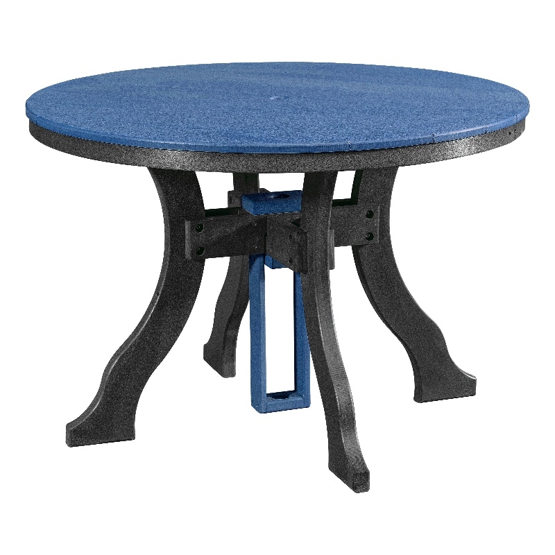 Dining Height Round Table in Blue/Black
