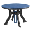 Dining Height Round Table in Blue/Black