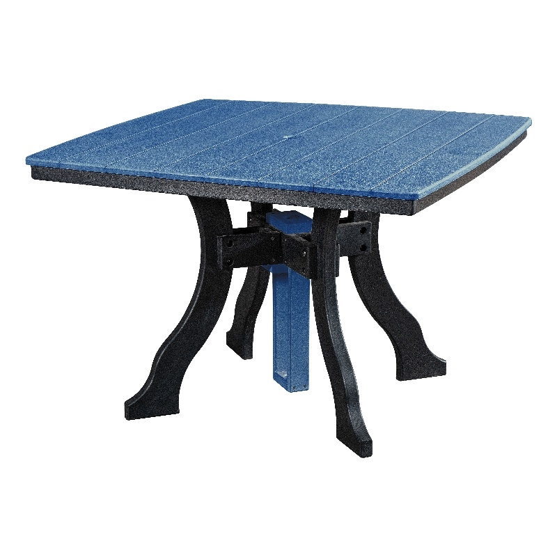 Dining Height Square Table in Blue/Black