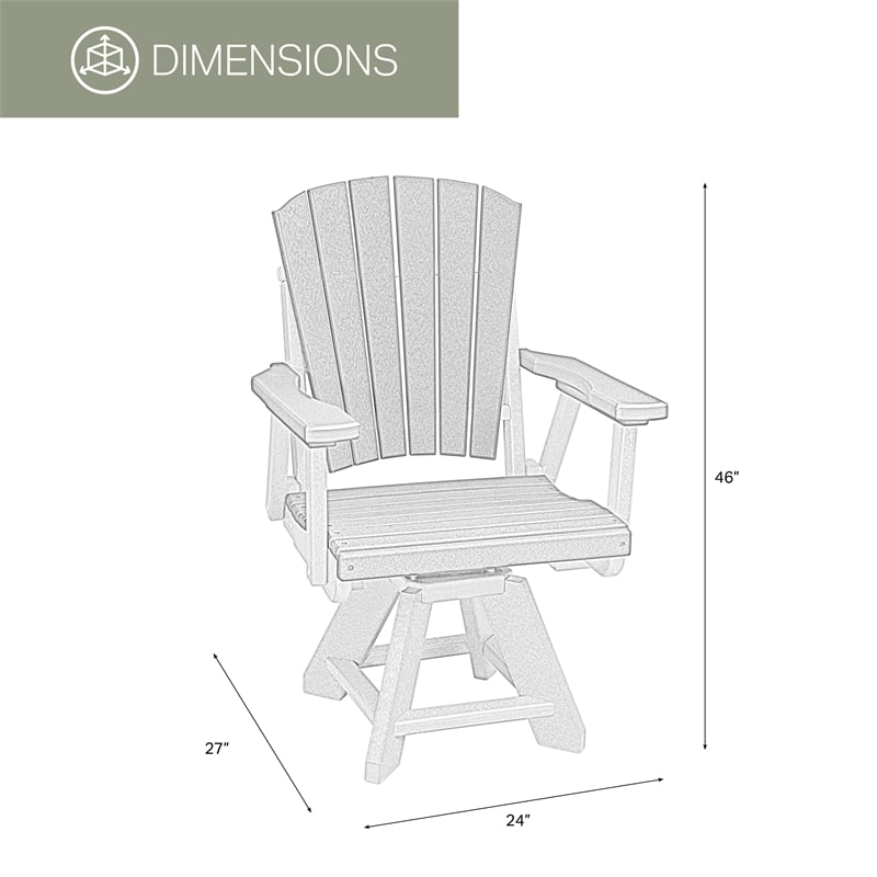 Five Piece Round Dining Height Dining Set in Cedar/Tudor