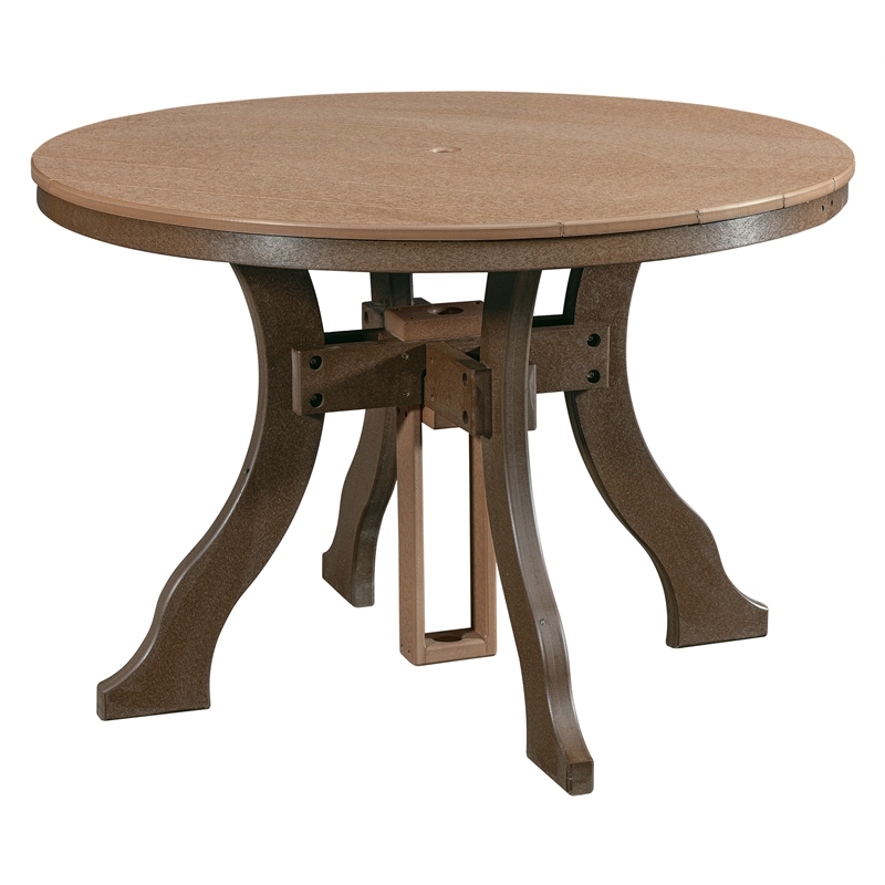 Five Piece Round Dining Height Dining Set in Cedar/Tudor