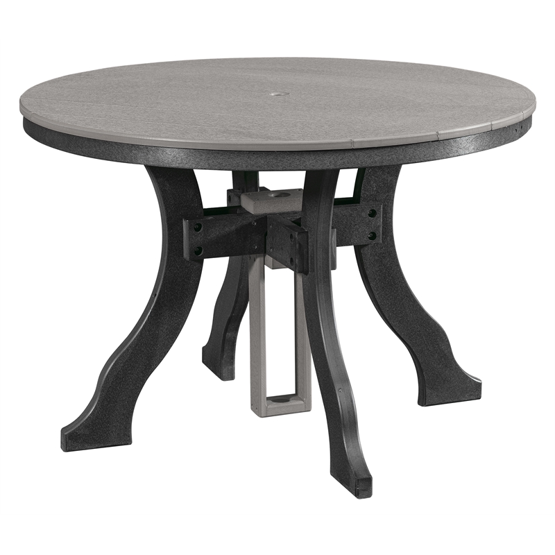 Five Piece Round Dining Height Dining Set in Light Grey/Black