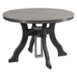 Five Piece Round Dining Height Dining Set in Light Grey/Black