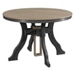 Five Piece Round Dining Height Dining Set in Weatherwood/Black