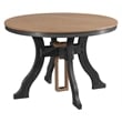 Five Piece Round Dining Height Dining Set in Cedar/Black