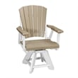 Five Piece Round Dining Height Dining Set in Weatherwood/White