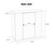 Aquatic Fundamentals 29/37 Gallon Black Upright Aquarium Stand