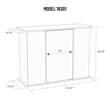 Aquatic Fundamentals 30/45  Gallon Black Upright Aquarium Stand