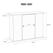 Aquatic Fundamentals 30/45 Gallon Serene Cherry Upright Aquarium Stand