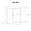 Aquatic Fundamentals 50/65 Gallon Serene Cherry Upright Aquarium Stand