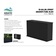 Aquatic Fundamentals 55 Gallon Black Upright Aquarium Stand