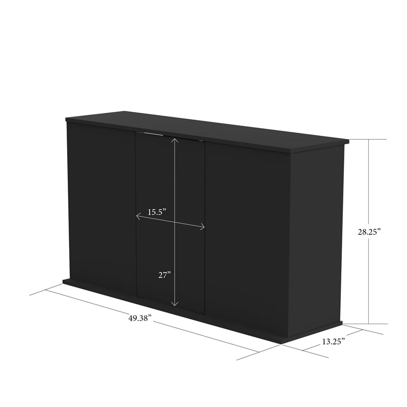 Aquatic Fundamentals 55 Gallon Black Upright Aquarium Stand