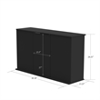 Aquatic Fundamentals 55 Gallon Black Upright Aquarium Stand