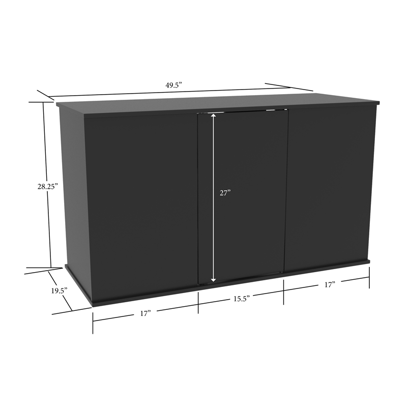 Aquatic Fundamentals 75/90 Gallon Black Upright Aquarium Stand