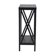 Aquatic Fundamentals 10 Gallon Steel X Frame Aquarium Stand with lower shelf