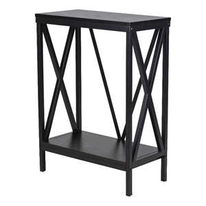 Aquatic Fundamentals 10 Gallon Steel X Frame Aquarium Stand with lower shelf