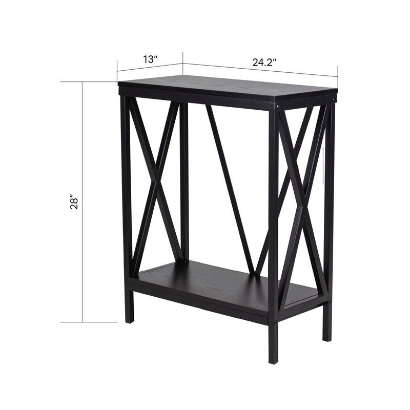 Aquatic Fundamentals 20 Gallon Steel X Frame Aquarium Stand with lower shelf
