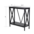 Aquatic Fundamentals 29/37 Gallon Steel X Frame Aquarium Stand with lower shelf