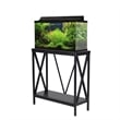 Aquatic Fundamentals 29/37 Gallon Steel X Frame Aquarium Stand with lower shelf