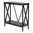 Aquatic Fundamentals 29/37 Gallon Steel X Frame Aquarium Stand with lower shelf
