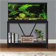 Aquatic Fundamentals 40/55 Gallon Steel X Frame Aquarium Stand with lower shelf