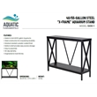 Aquatic Fundamentals 40/55 Gallon Steel X Frame Aquarium Stand with lower shelf
