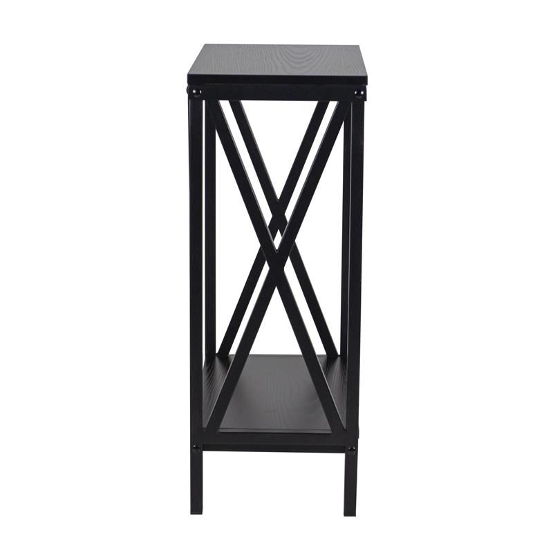 Aquatic Fundamentals 40/55 Gallon Steel X Frame Aquarium Stand with lower shelf